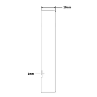 55-050-1 MODULAR SOLUTIONS ALUMINUM BRACKET SLIDING DOOR TO HANG RAIL W/ HARDWARE